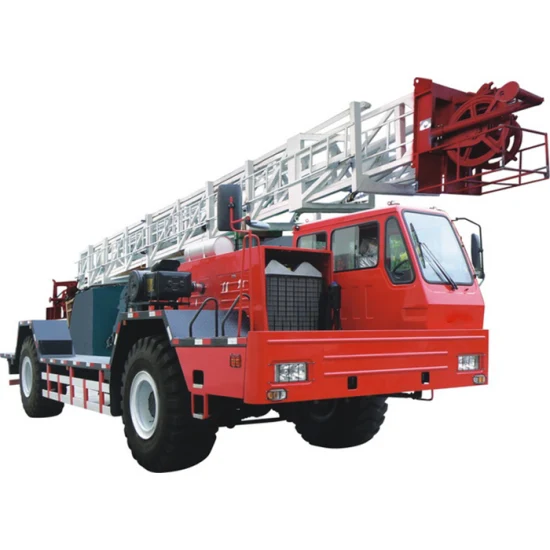 Vin Certificate Truck Mounted Workover Rig / Pulling Unit Online Support Rotary Oil Well Drilling Rig