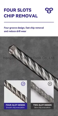 Sds Rotary Hammer Drill Bits Used for Reforce Concrete